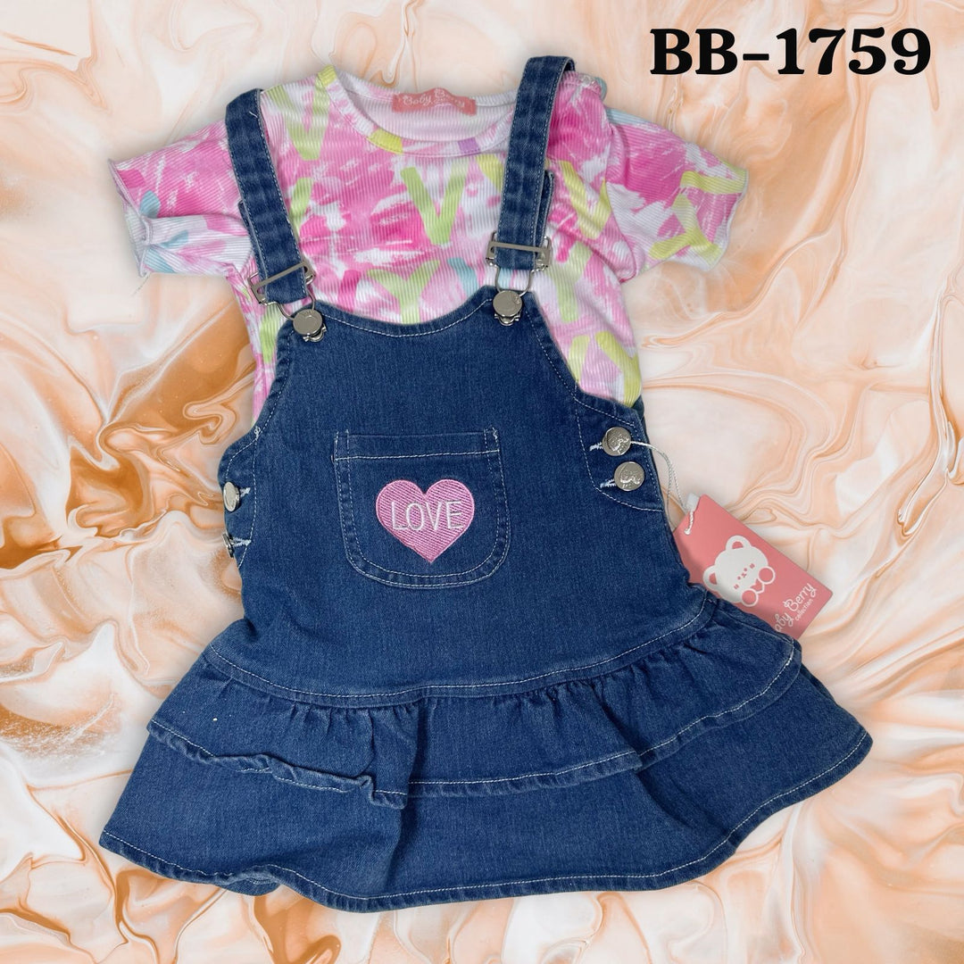 CONJUNTO OVERALL P/NIÑA NEW BERRY 12M-24M