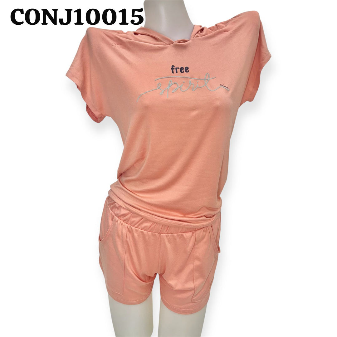 PIJAMA CORTA TALULAH C/HODDIE