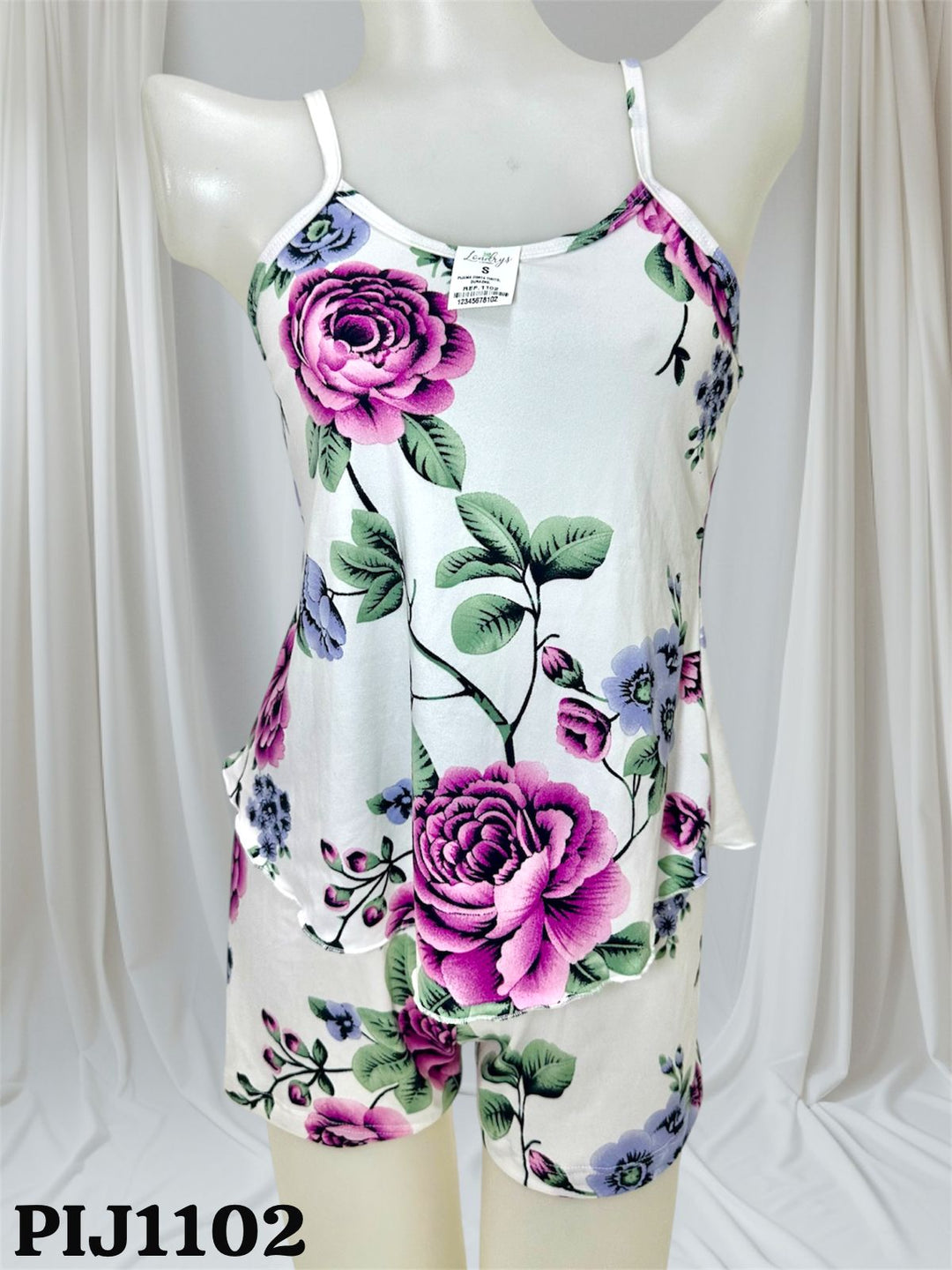 PIJAMA LONDRYS CORTA TIRITO DURAZNO-RIB S-L