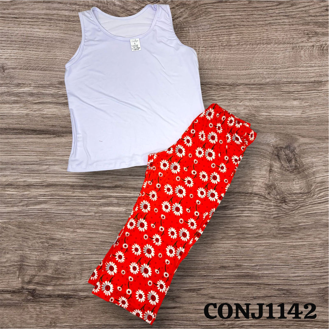 PIJAMA CAPRI LONDRYS DURAZNO S-XL