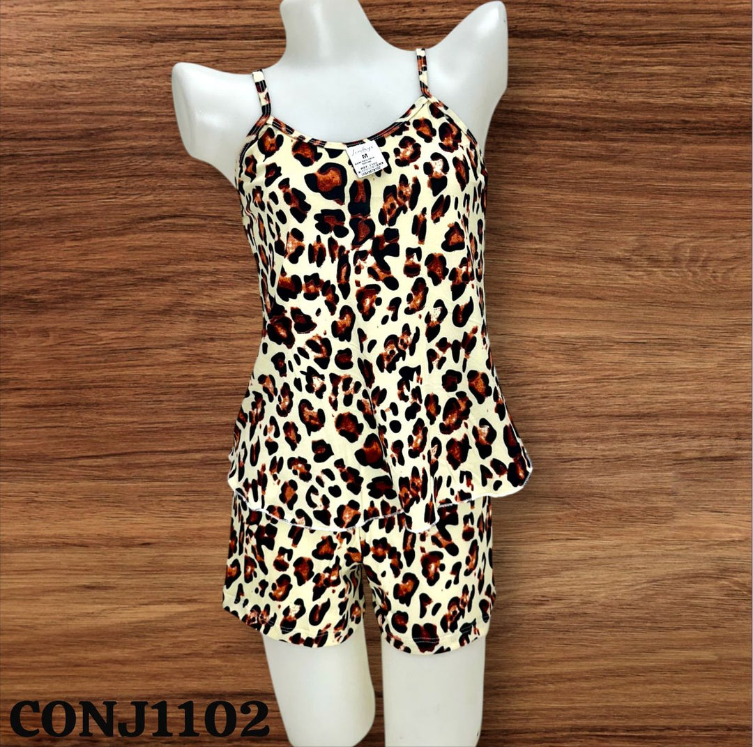 PIJAMA LONDRYS CORTA TIRITO DURAZNO-RIB S-L