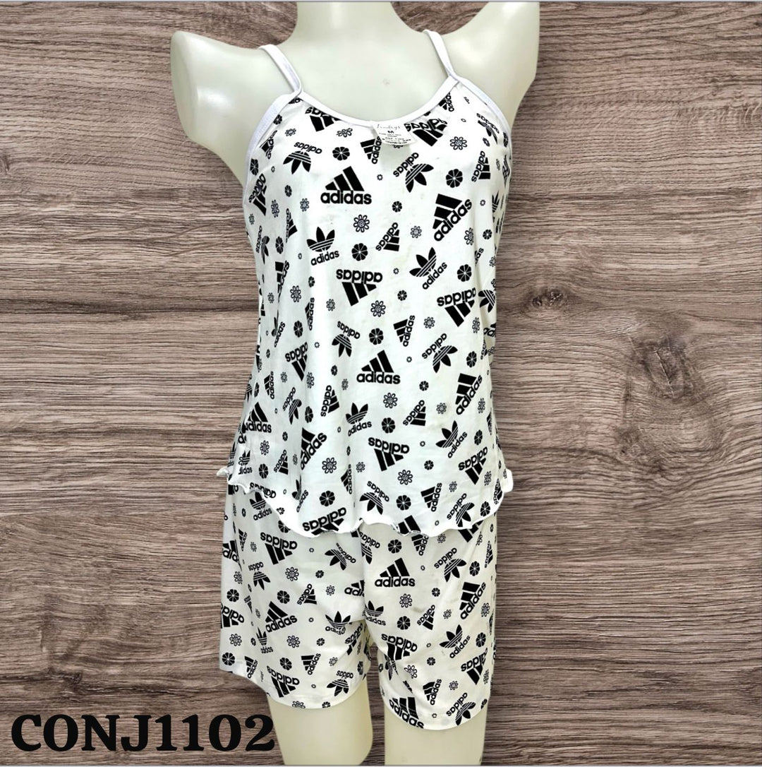 PIJAMA LONDRYS CORTA TIRITO DURAZNO-RIB S-L