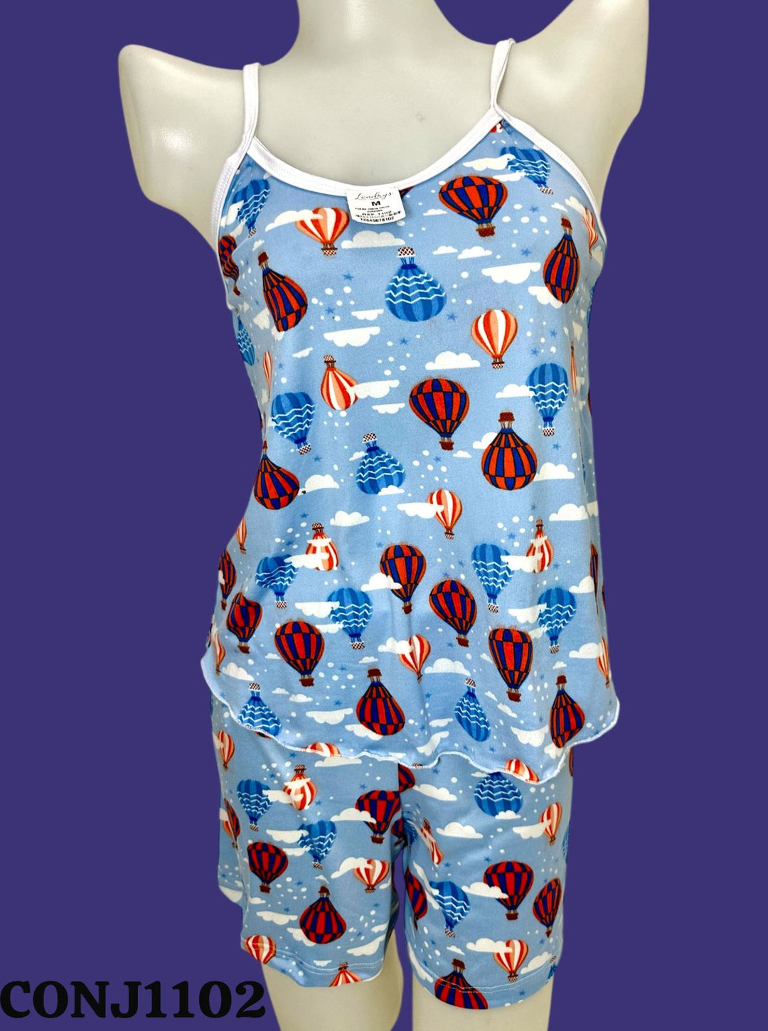 PIJAMA LONDRYS CORTA TIRITO DURAZNO-RIB S-L