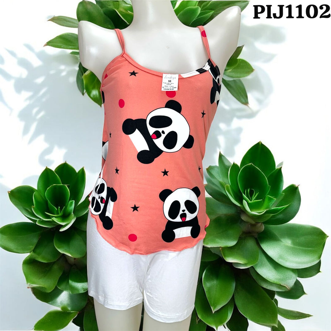 PIJAMA LONDRYS CORTA TIRITO DURAZNO -RIB S-L