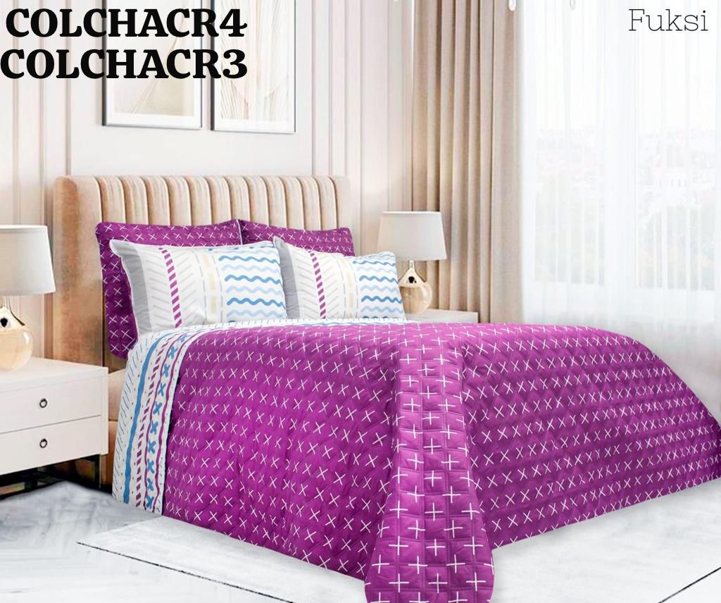 COLCHA RAGAZA ESTAMPADA KING REVERSIBLE