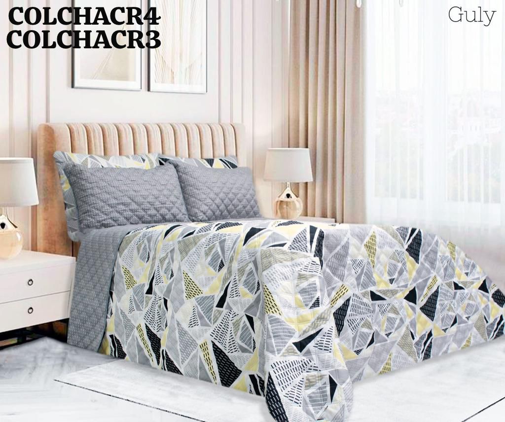 COLCHA RAGAZA ESTAMPADA KING REVERSIBLE