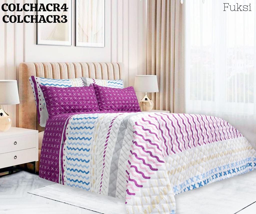 COLCHA RAGAZA ESTAMPADA KING REVERSIBLE