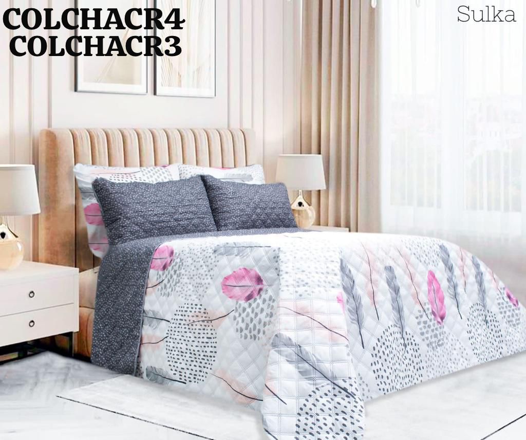 COLCHA RAGAZA ESTAMPADA KING REVERSIBLE
