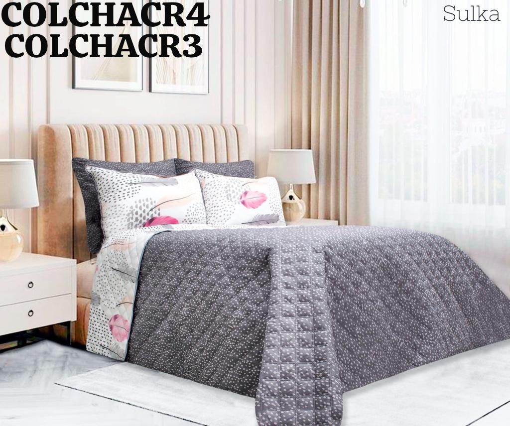 COLCHA RAGAZA ESTAMPADA KING REVERSIBLE