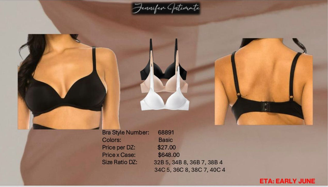 BRASIER JENNIFER SIN VARILLA Y COLCHA