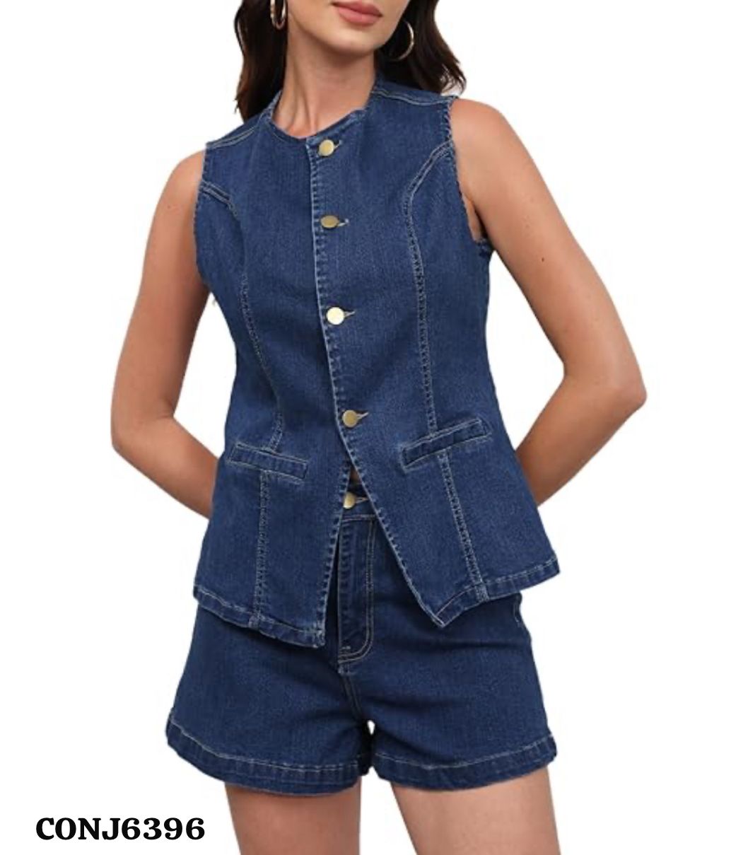 SET JEAN SHORT/ CHALECO BOMBSHELL