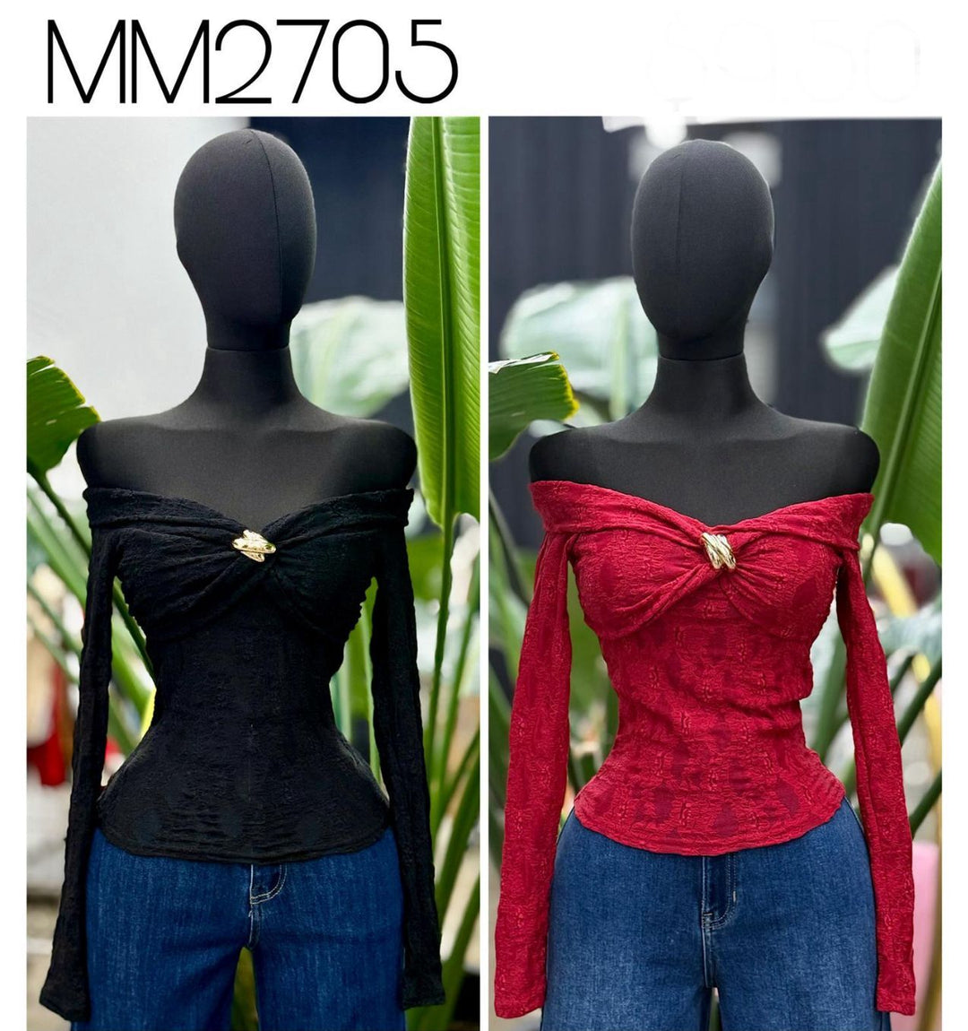 BLUSA MUY MUY FASHION C/ PIEDRAS
