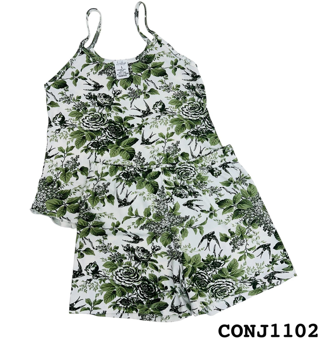 PIJAMA LONDRYS CORTA TIRITO DURAZNO RIB S-L
