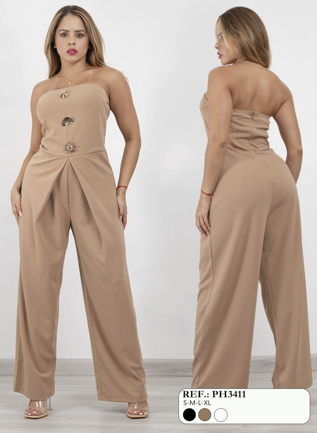 OVERALL LOVE COUTURE BOTONES GOLD