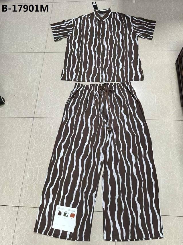SET PANTALON TOP MODEL CAMISA PRINT PLUS