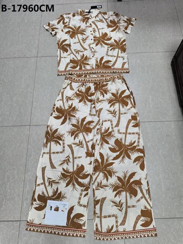 SET  PANTALON  TOP MODEL CAMISA PRINT