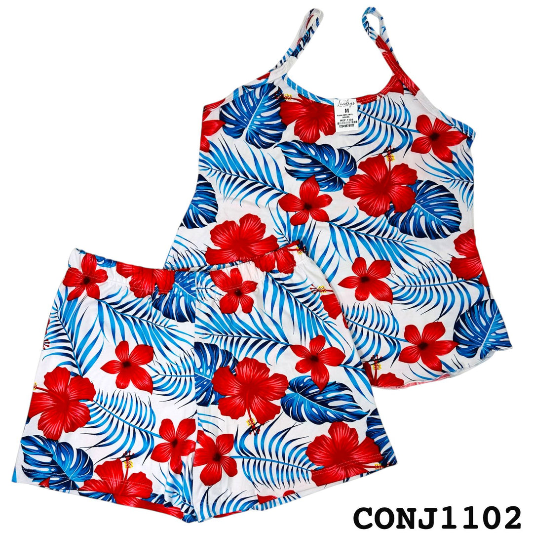 PIJAMA LONDRYS CORTA TIRITO  DURAZNO- RIB S-L