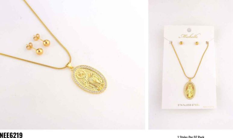 SET COLLAR Y ARETE MICHELLE USA