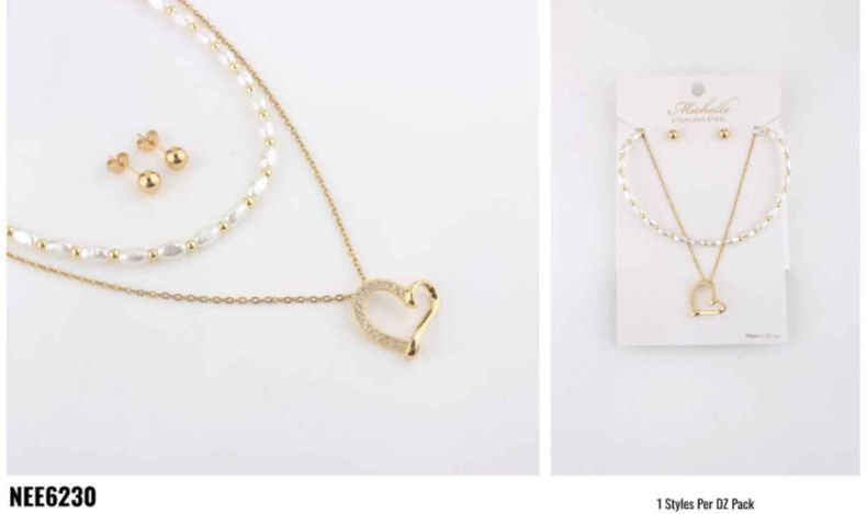 SET COLLAR Y ARETE MICHELLE USA