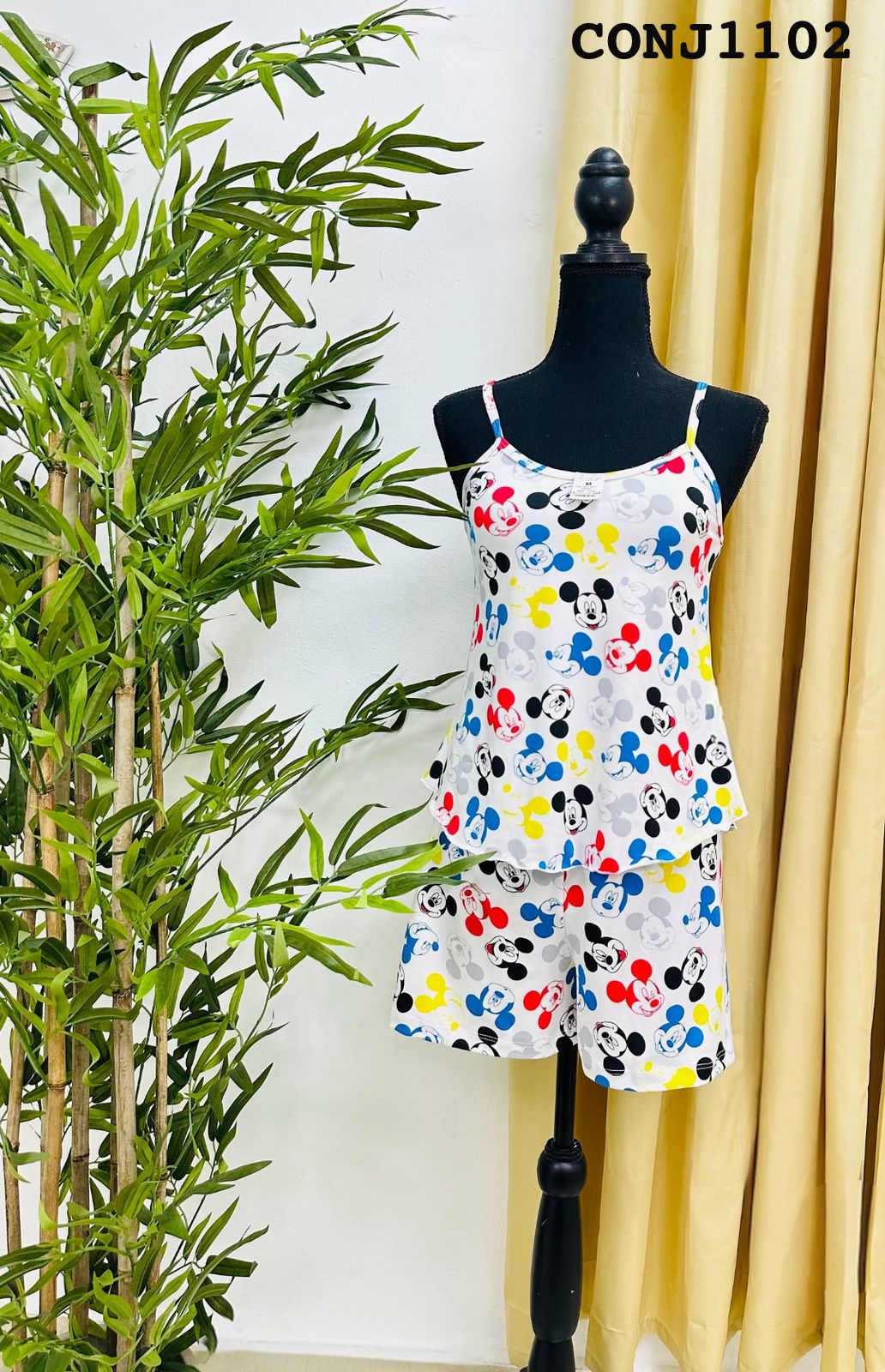 PIJAMA LONDRYS CORTA TIRITO DURAZNO-RIB S-L