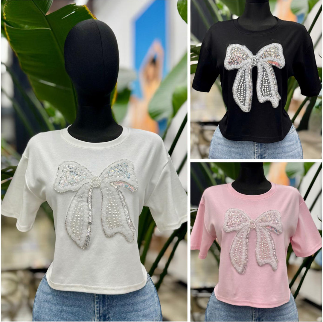 BLUSA BASICA CON LAZO