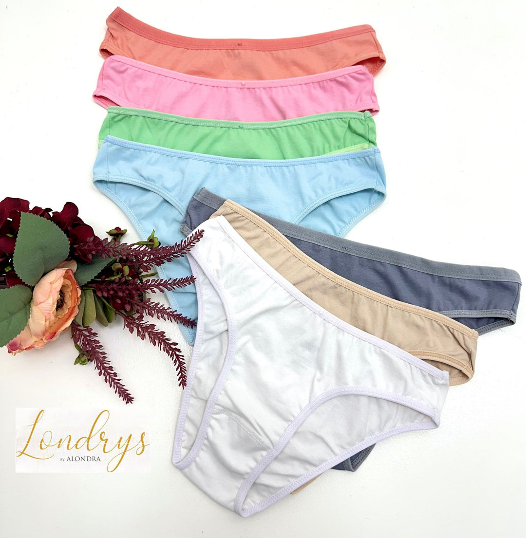 PANTY CLASICO EN ALGODON T/ BIKINI PARA USO DIARIO LENCERIA