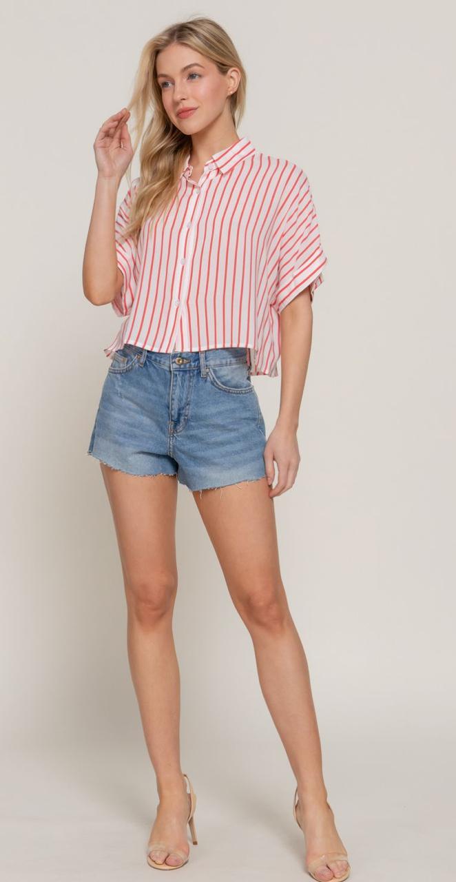 BLUSA A RAYAS PARA MUJER