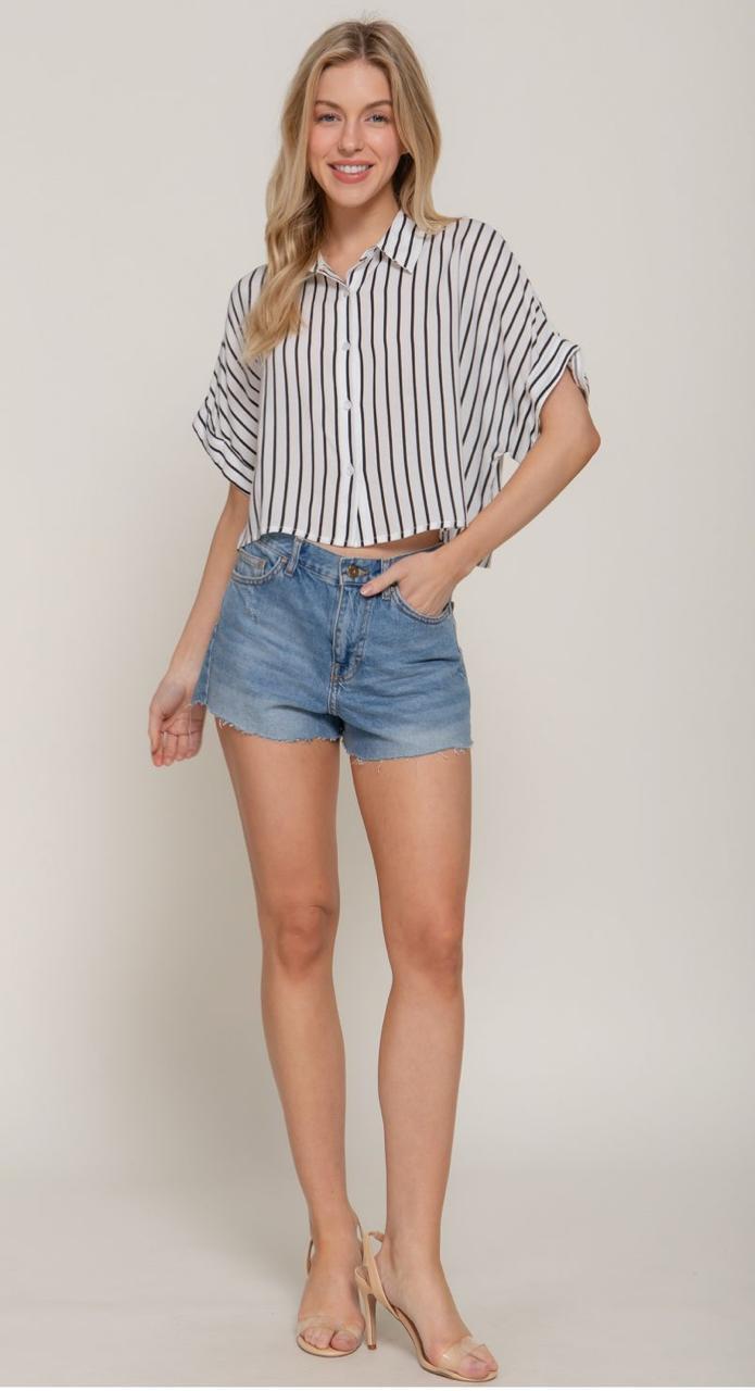 BLUSA A RAYAS PARA MUJER