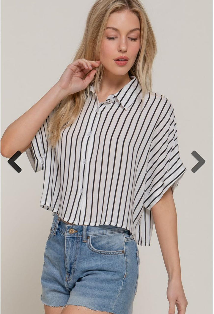 BLUSA A RAYAS PARA MUJER