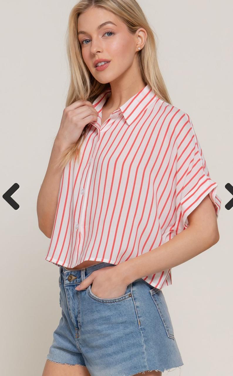 BLUSA A RAYAS PARA MUJER