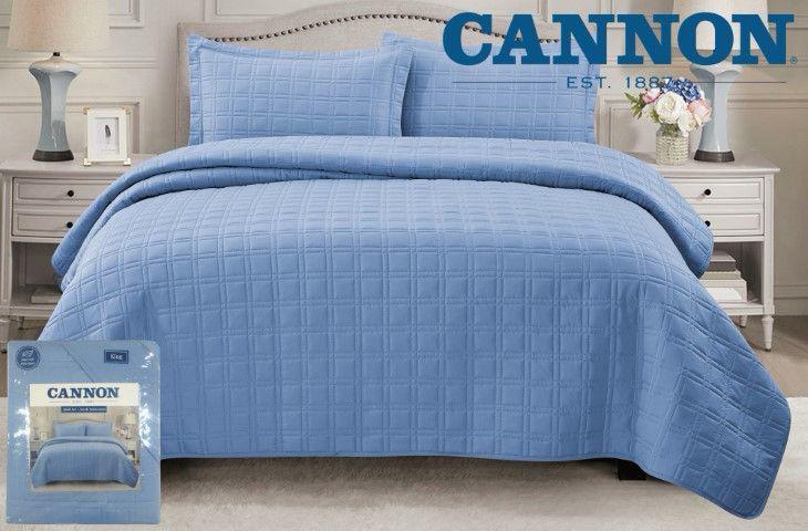 SET SOBRECAMA CANNON LT BLUE QUEEN