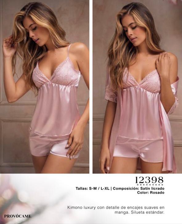 KIMONO PROVOCAME SATIN Y ENCAJE