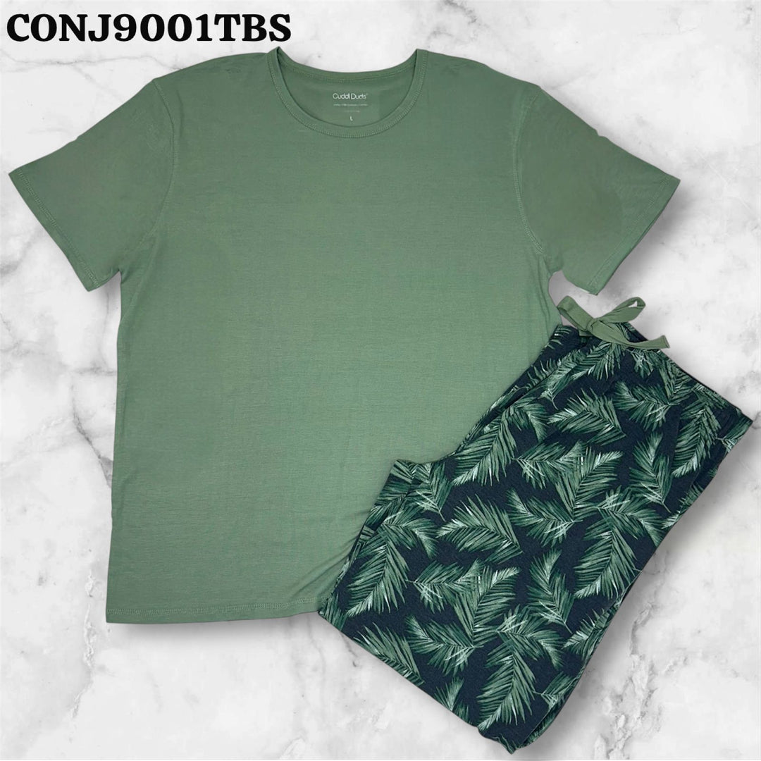 MENS 2/ 1 SET KNIT SHOR / TSHI