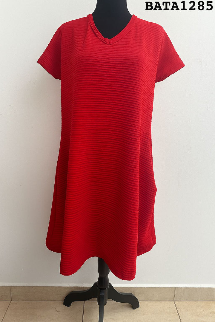 VESTIDO LONDRYS  CREPE C/ BOLSILLOS S-XL