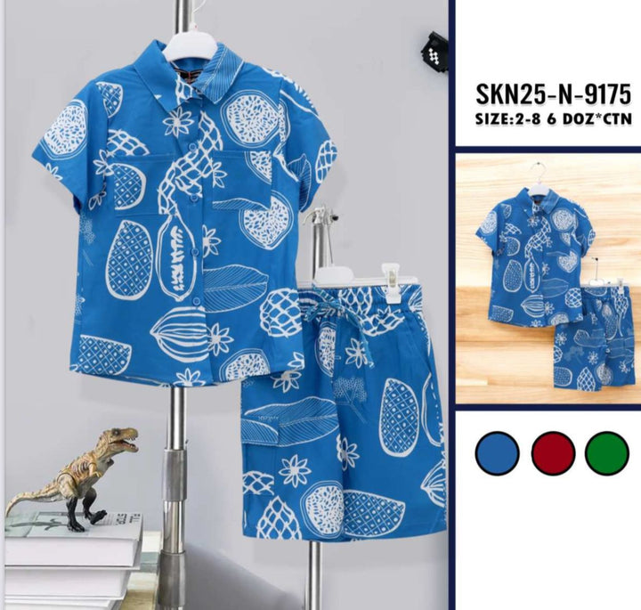CONJUNTO P/ NIÑO BERMUDA Y CAMISA