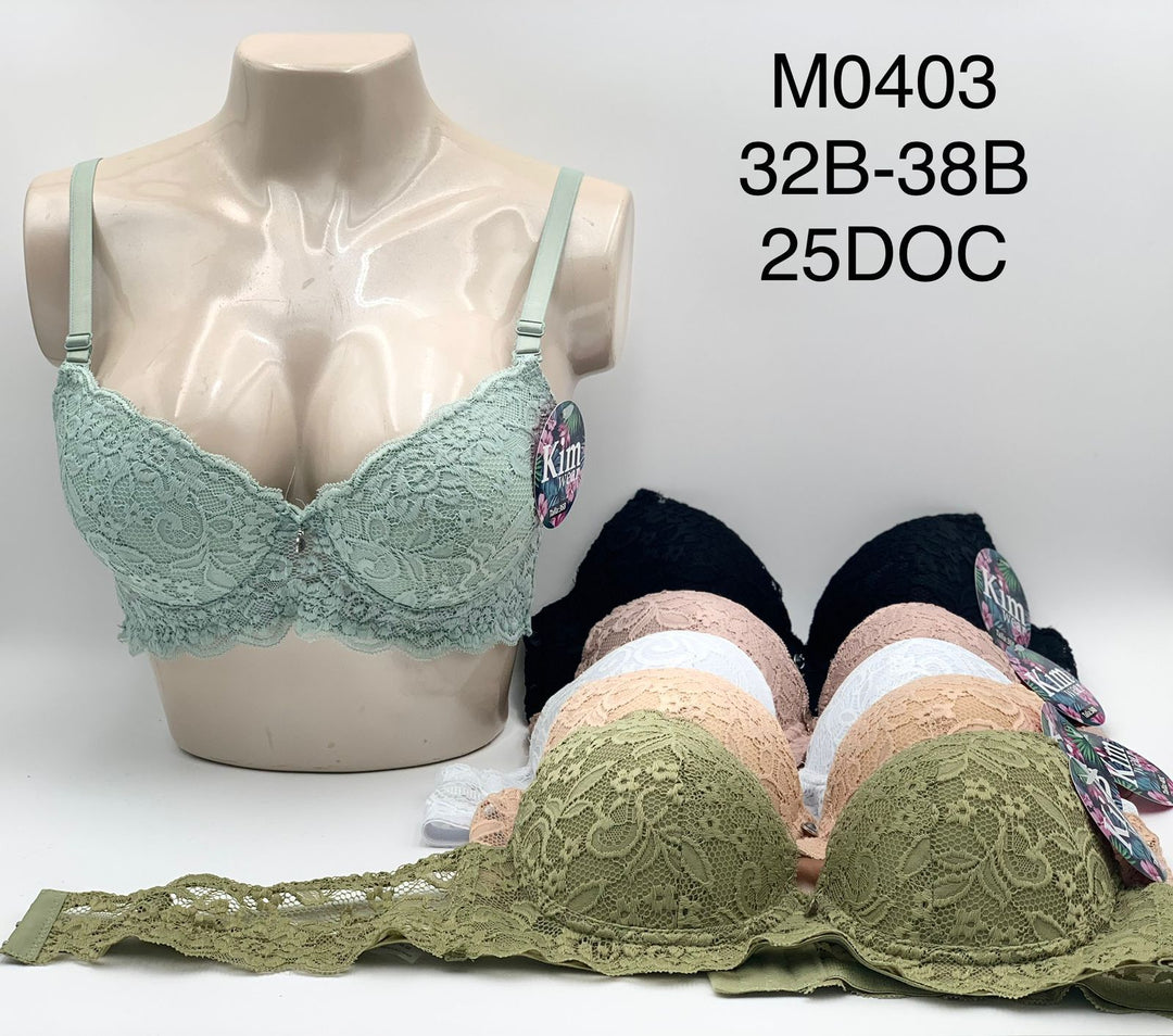 Brasier Kim Wear/B Encaje 3 Ganchos