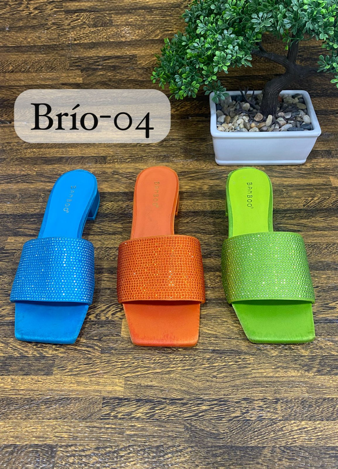 SANDALIA BAMBOO 2 BAND SLIDE P/DAMA