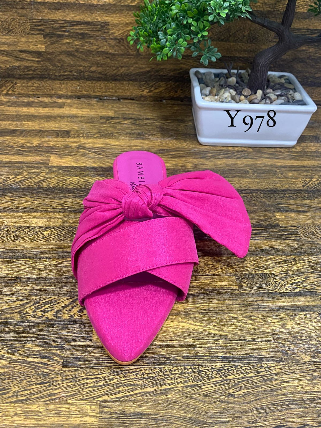 SANDALIA BAMBINA SATIN FUCSHIA