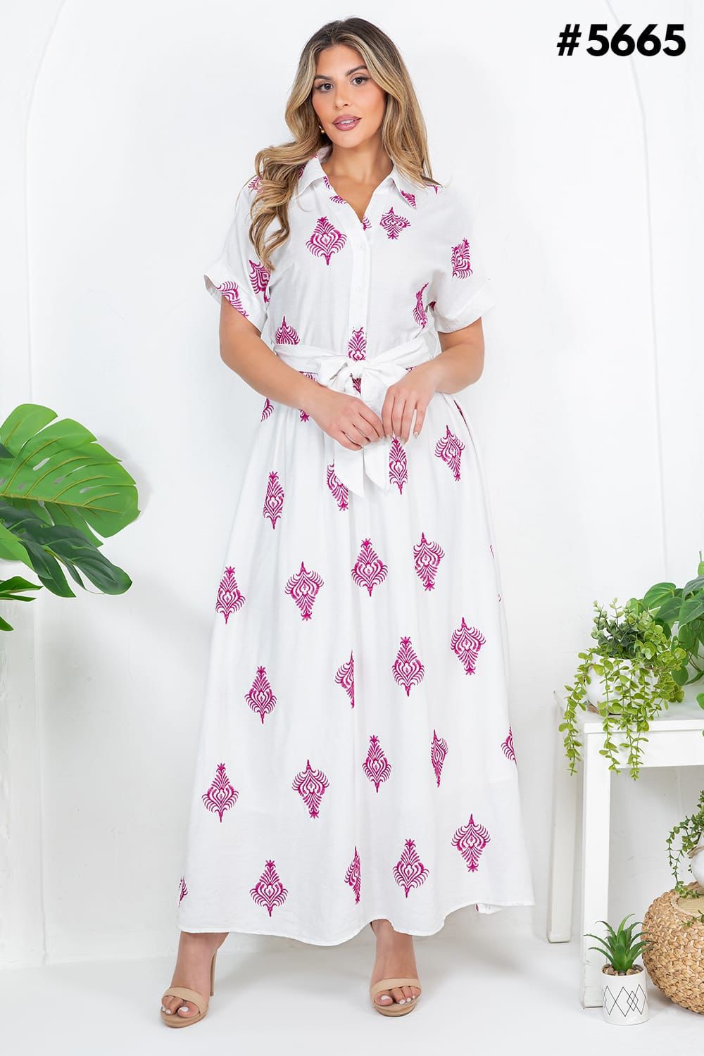 VESTIDO FASHION SPACE BORDADOS