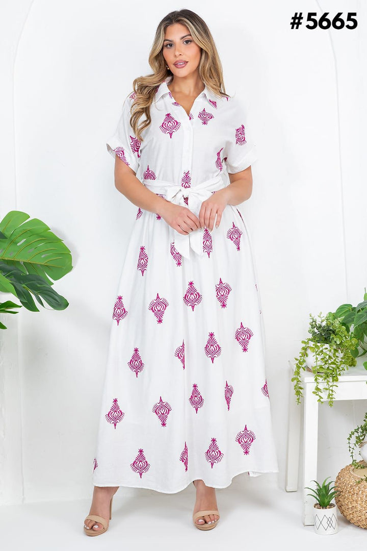 VESTIDO FASHION SPACE BORDADOS