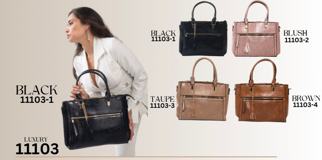 CARTERA FAUX LEATHER FASHIONABLE SATCHEL BAG
