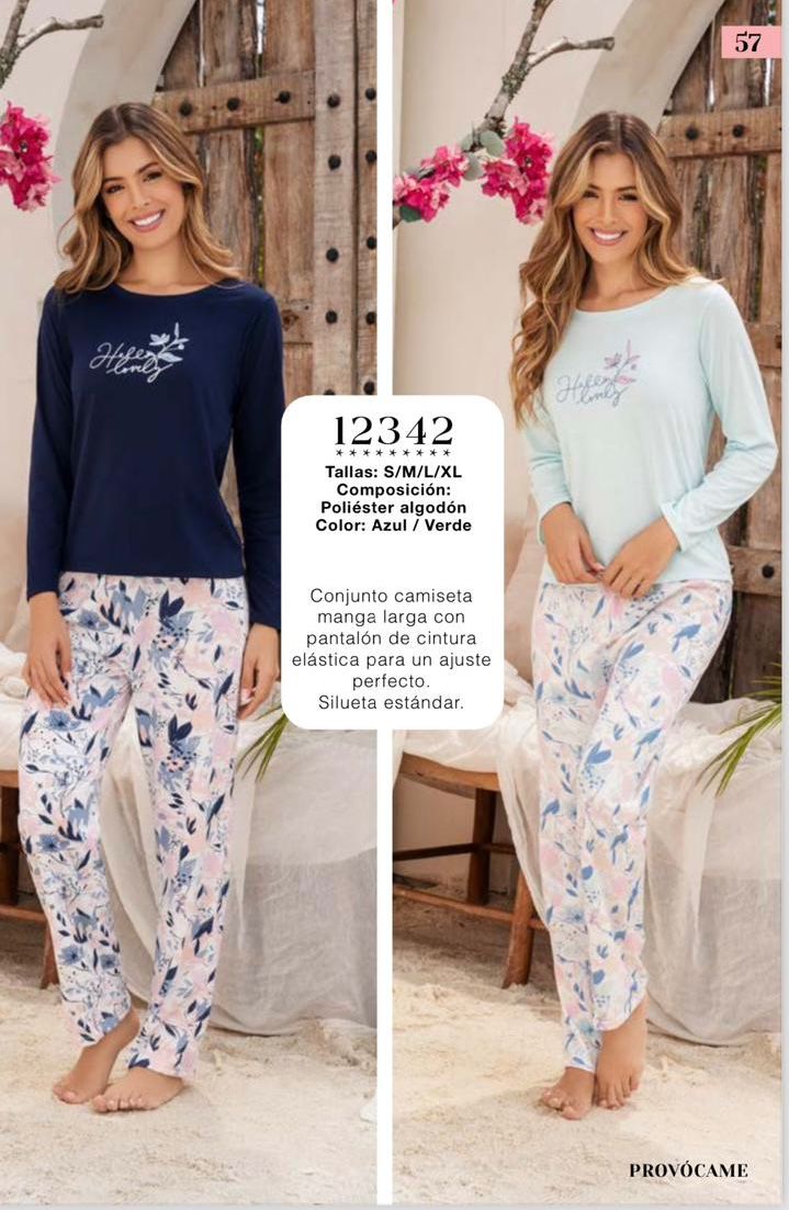 PIJAMA PROVOCAME LARGA ALGODON /TSHIRT SERIG