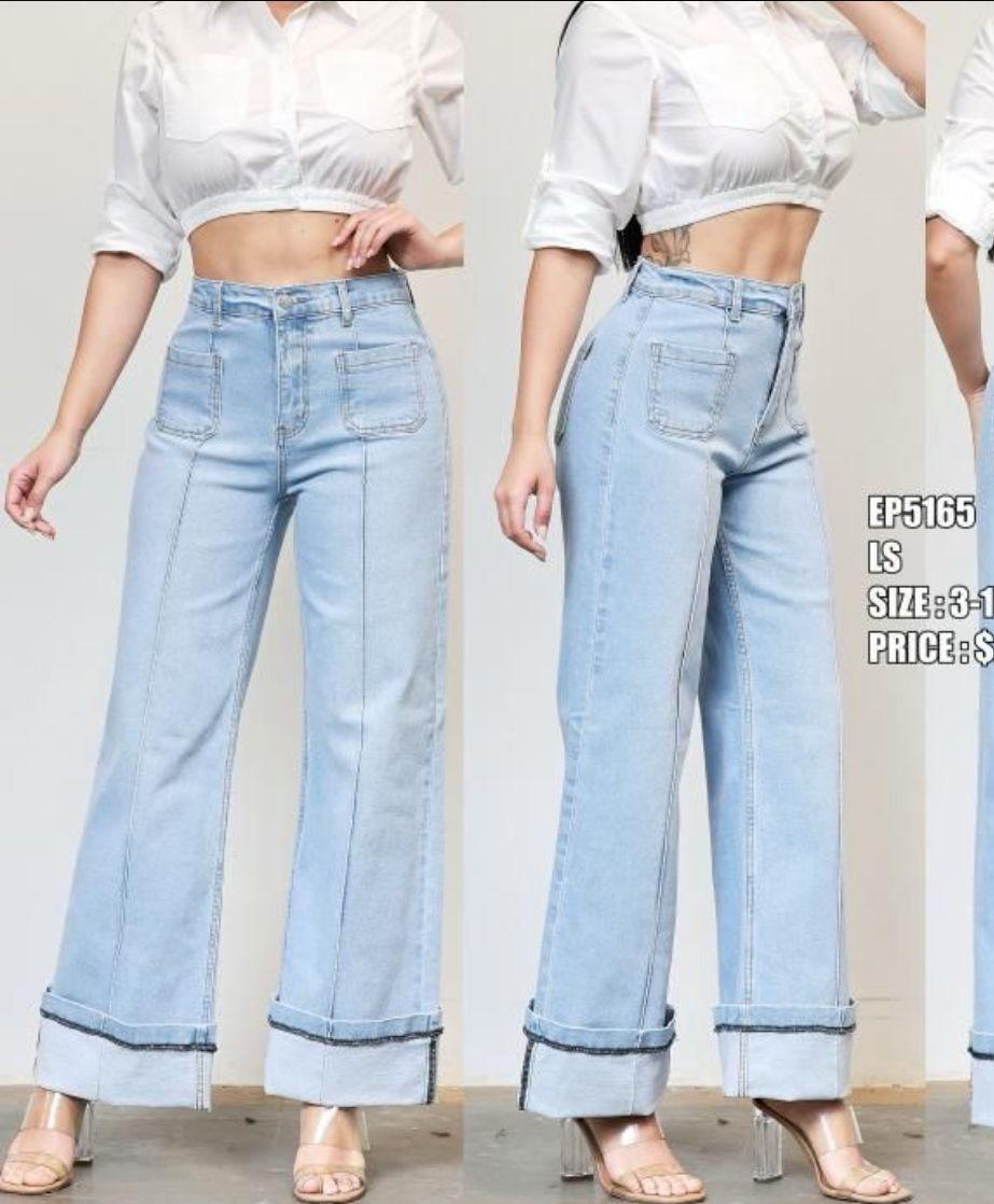 PANTALON JEAN VIBRANT FASHION P/DAMA