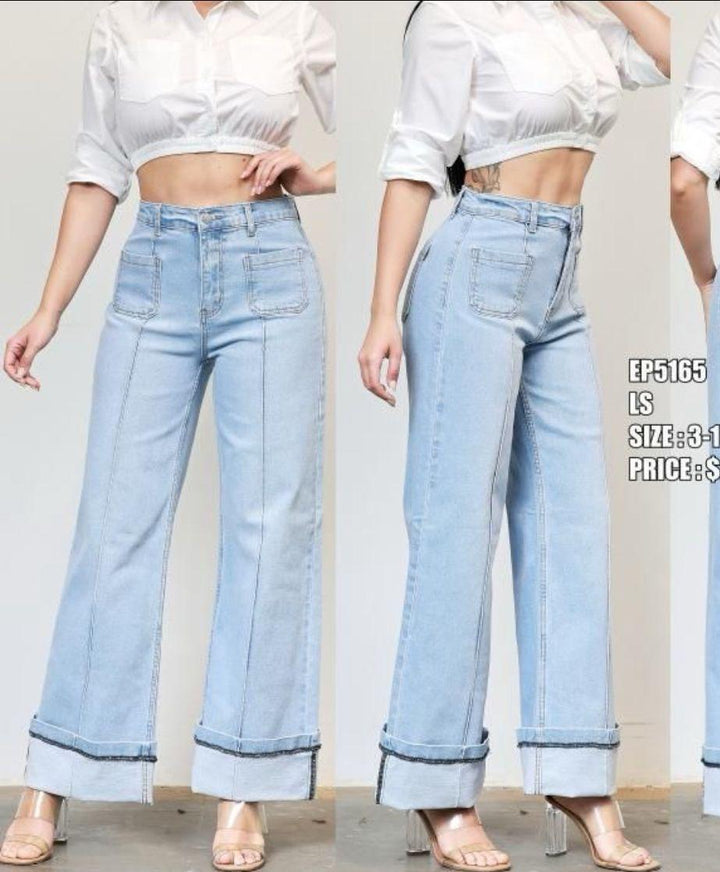 PANTALON JEAN VIBRANT FASHION P/DAMA