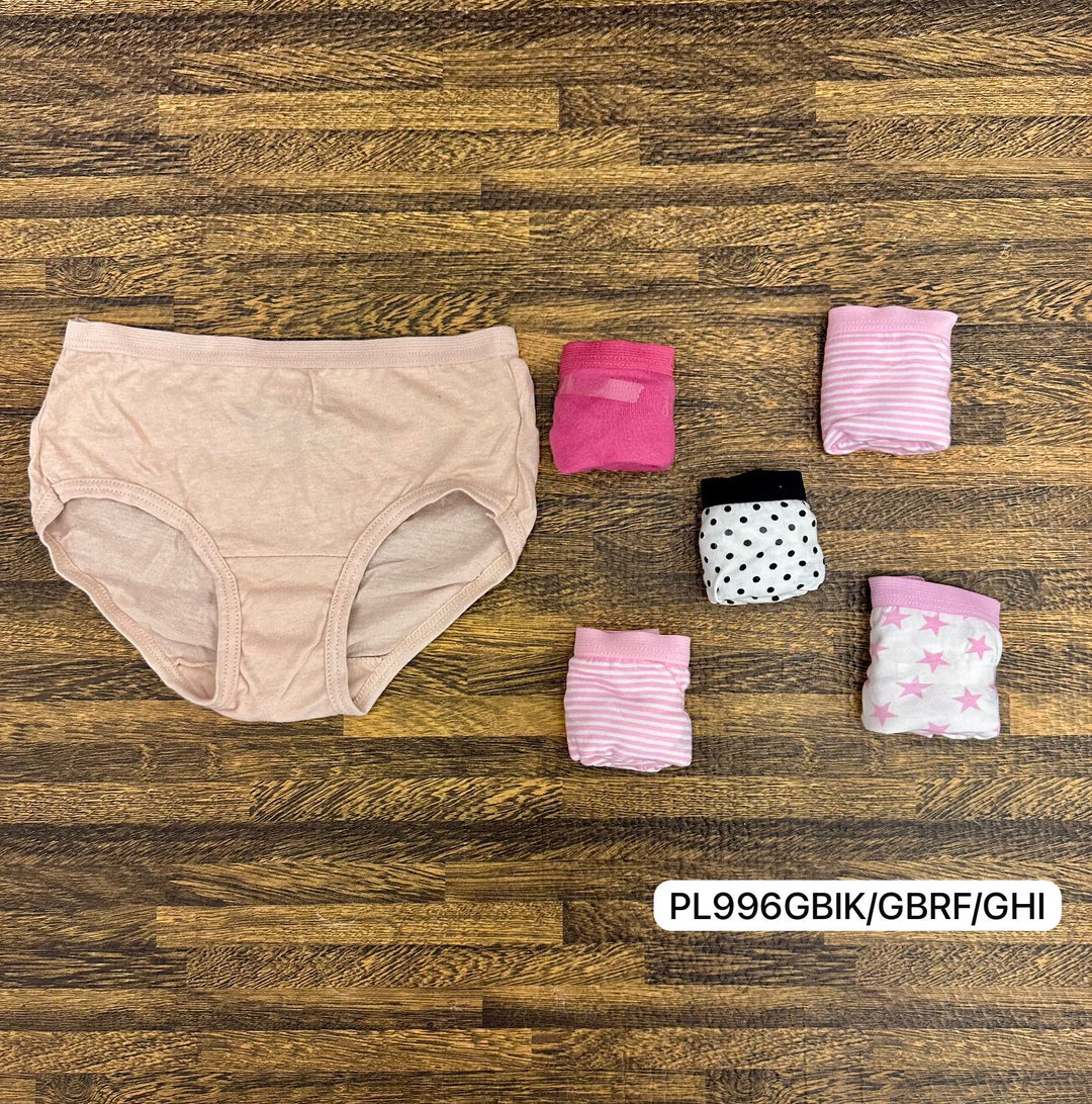 FRUIT OF THE LOOM GIRLS 6 PANTY EN 1, PAQUETE