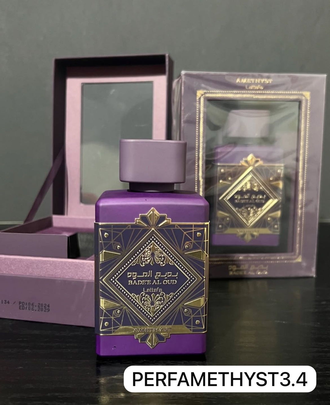 PERFUME LATTAFA AMETHYST 3.4 P/HOMBRE