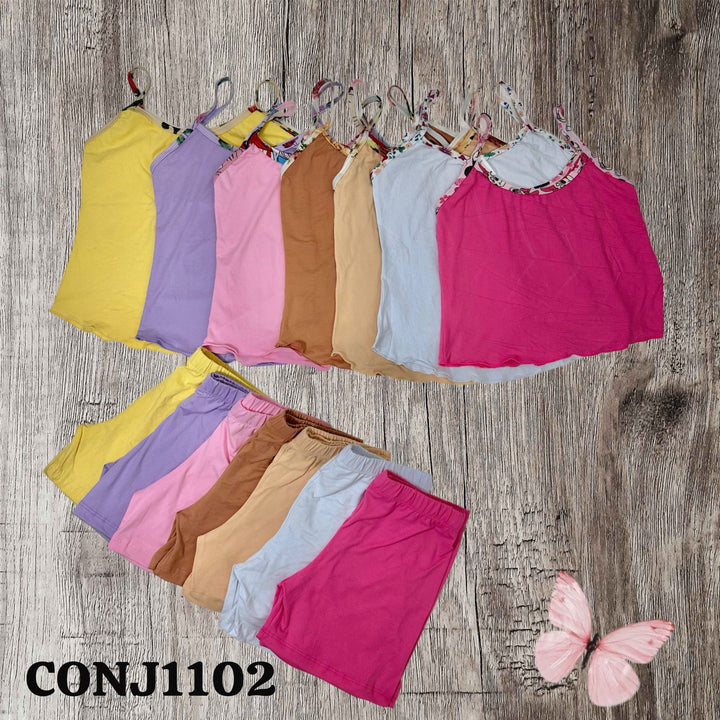 PIJAMA LONDRYS CORTA DURAZNO -RIB S-L