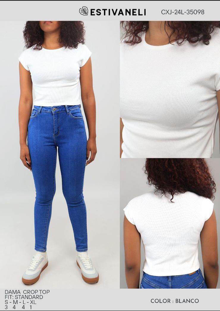 CROP TOP P/D ESTIVANELI S-XL