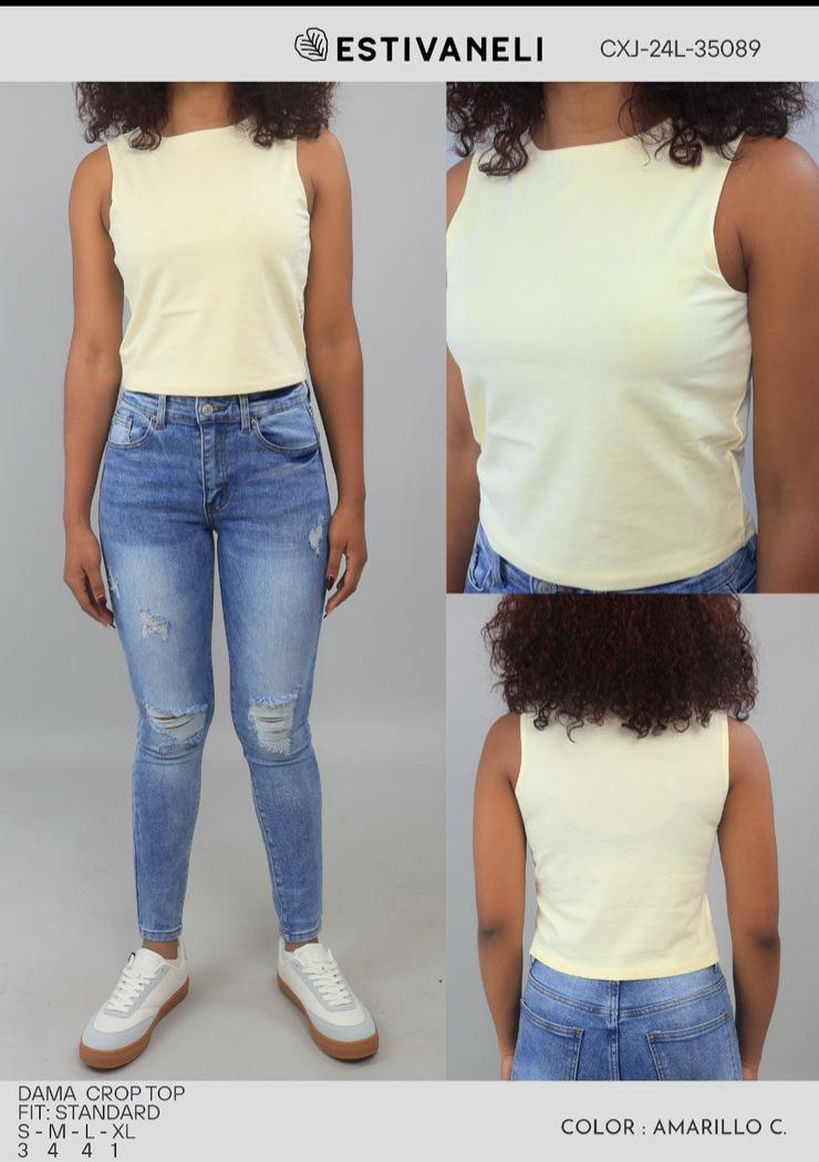 CROP TOP P/D ESTIVANELI S-XL