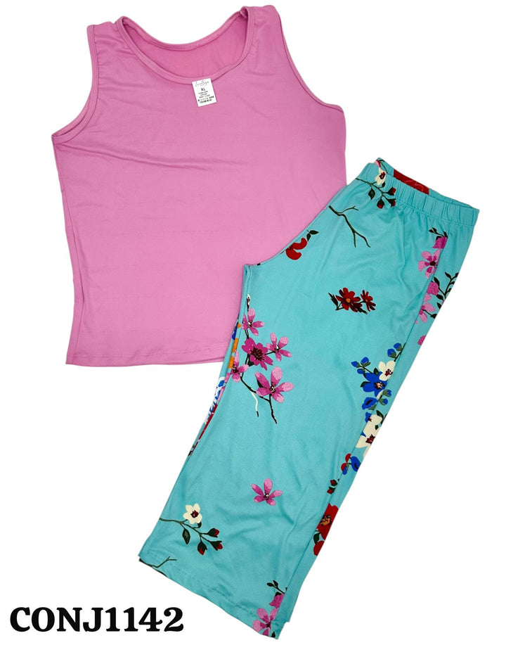 PIJAMA CAPRI  LONDRYS DURAZNO S-XL